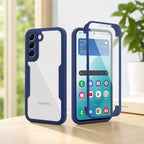 Husă Samsung Galaxy S22, 360° ultra-rezistentă, albastru