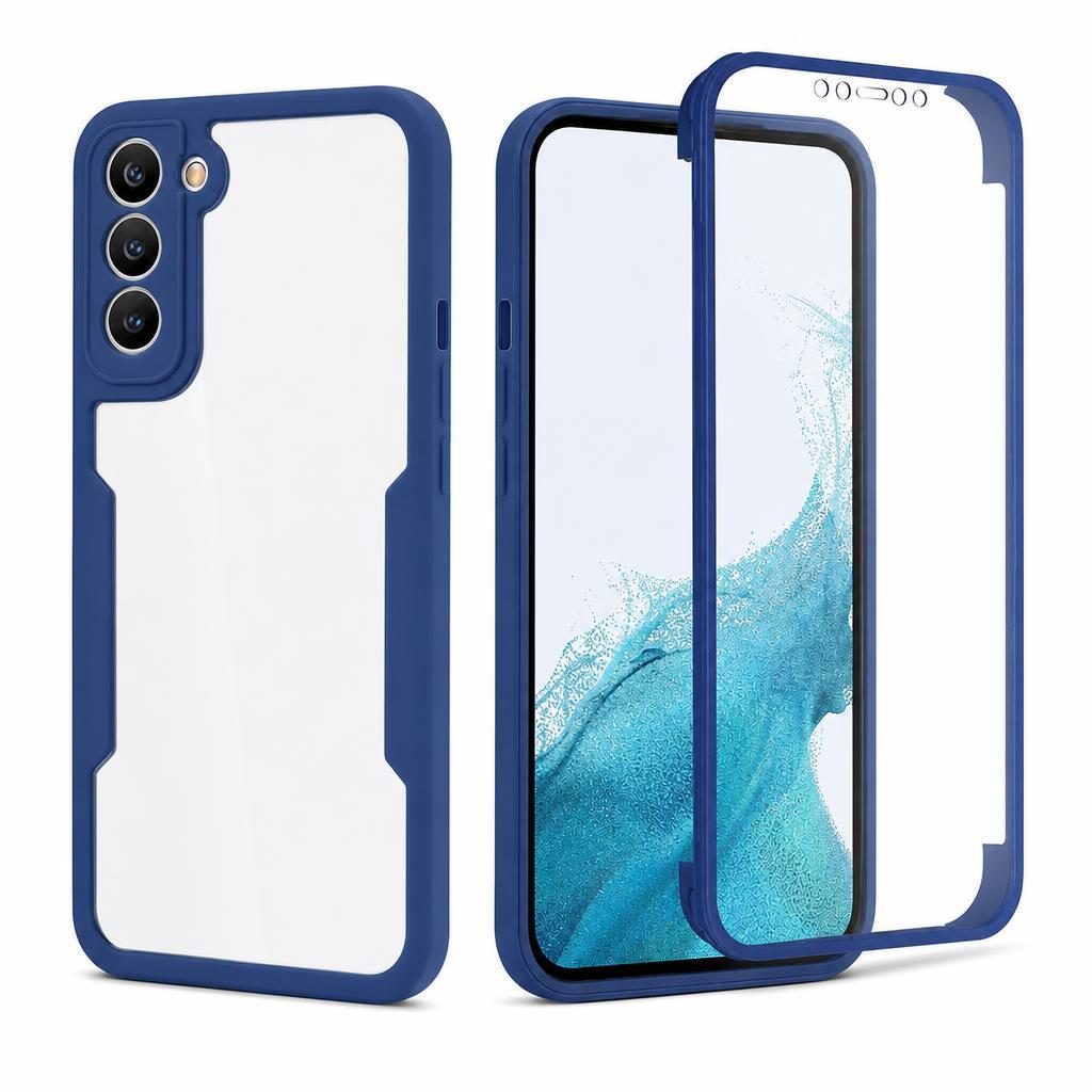 Husă Samsung Galaxy S22 Plus, 360° ultra-rezistentă, albastru