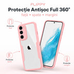 Husă Samsung Galaxy S22 Plus, 360° ultra-rezistentă, roz