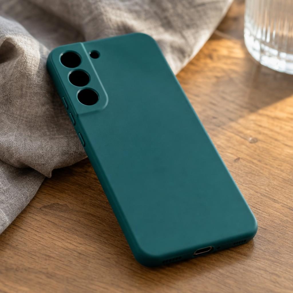 Husă Samsung Galaxy S22 Plus, silicon, verde închis