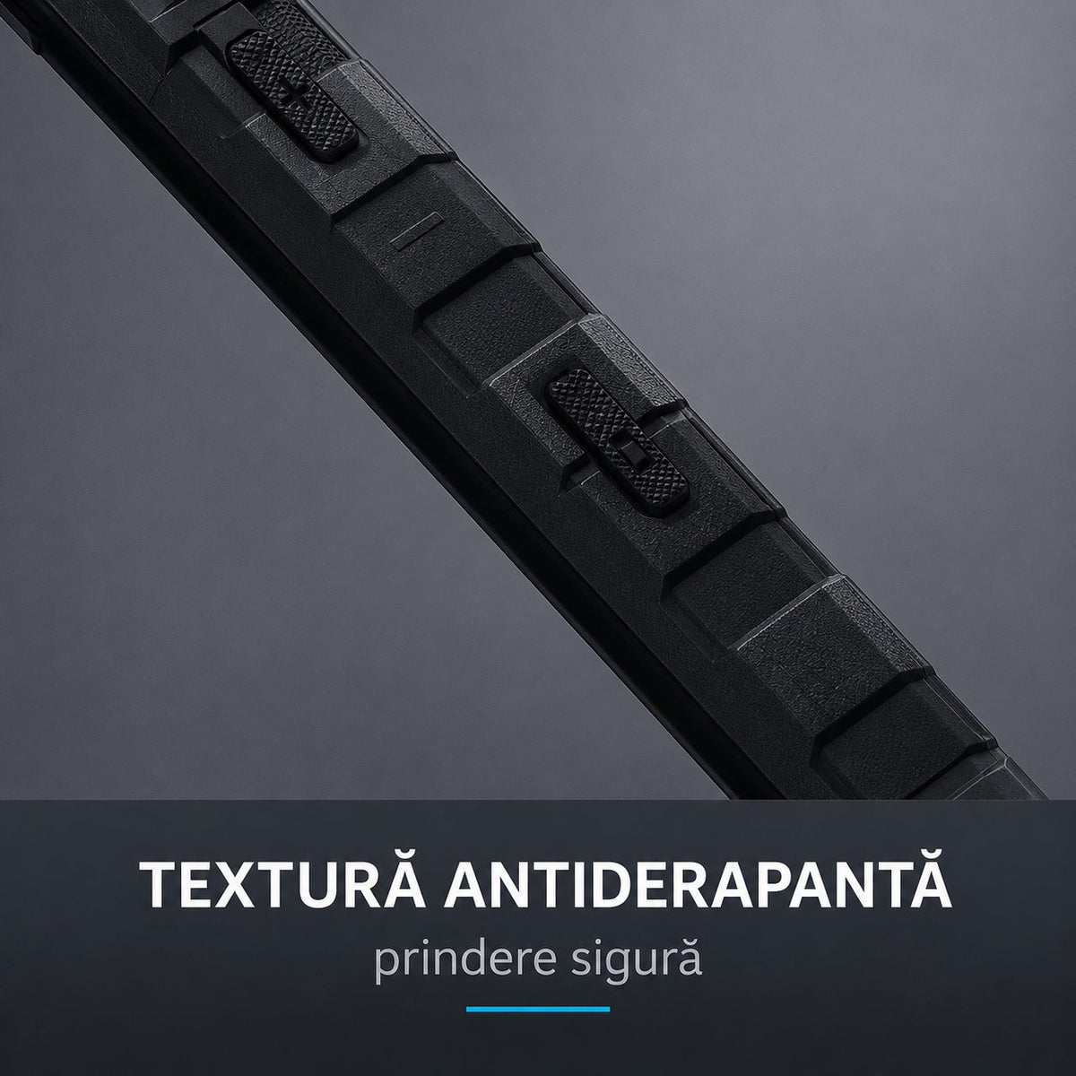 Husă Samsung Galaxy S22 Plus, ultra-rezistentă cu suport, negru