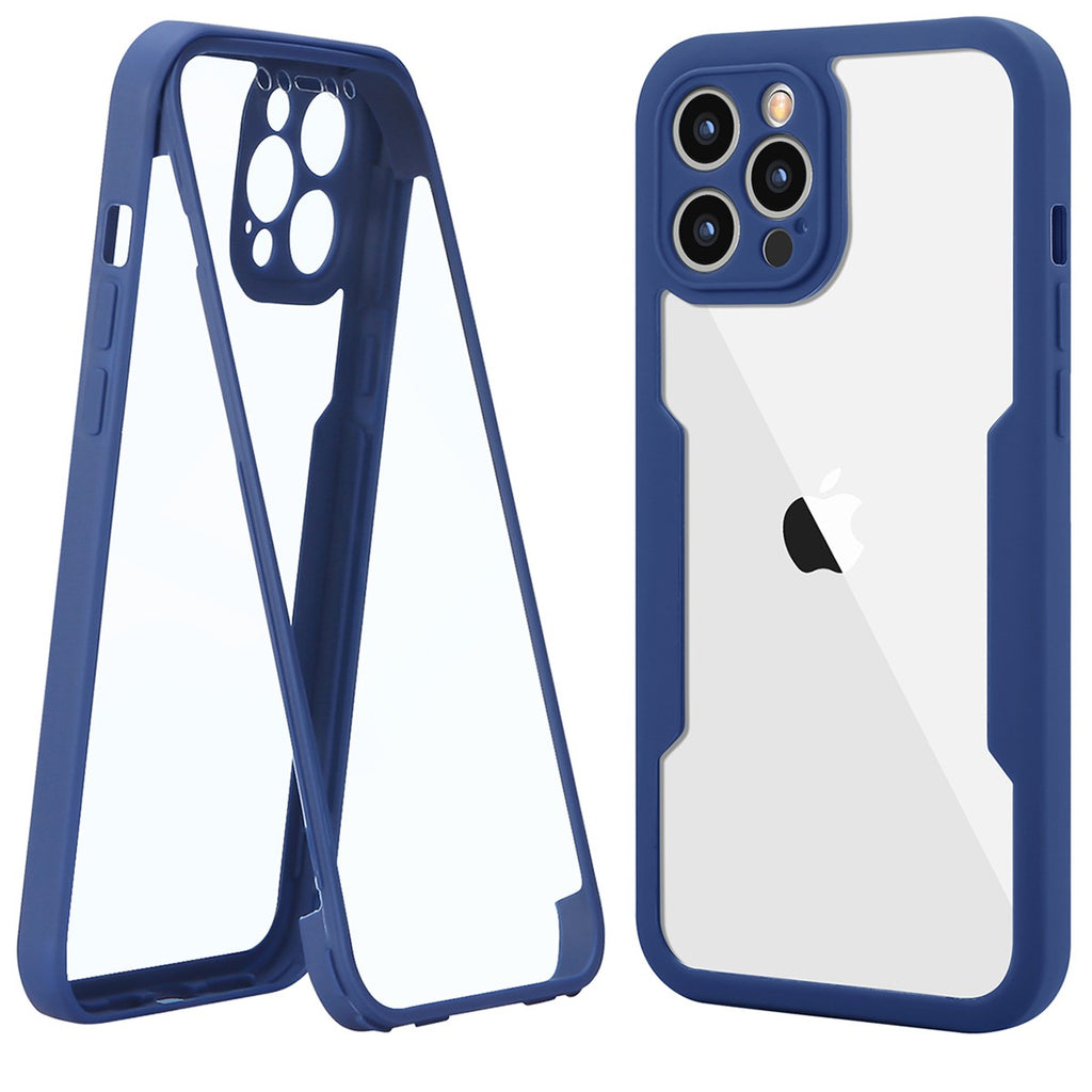 Husă Samsung Galaxy S22 Ultra, 360° ultra-rezistentă, albastru
