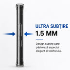 Husă Samsung Galaxy S22 Ultra, antișoc, transparent