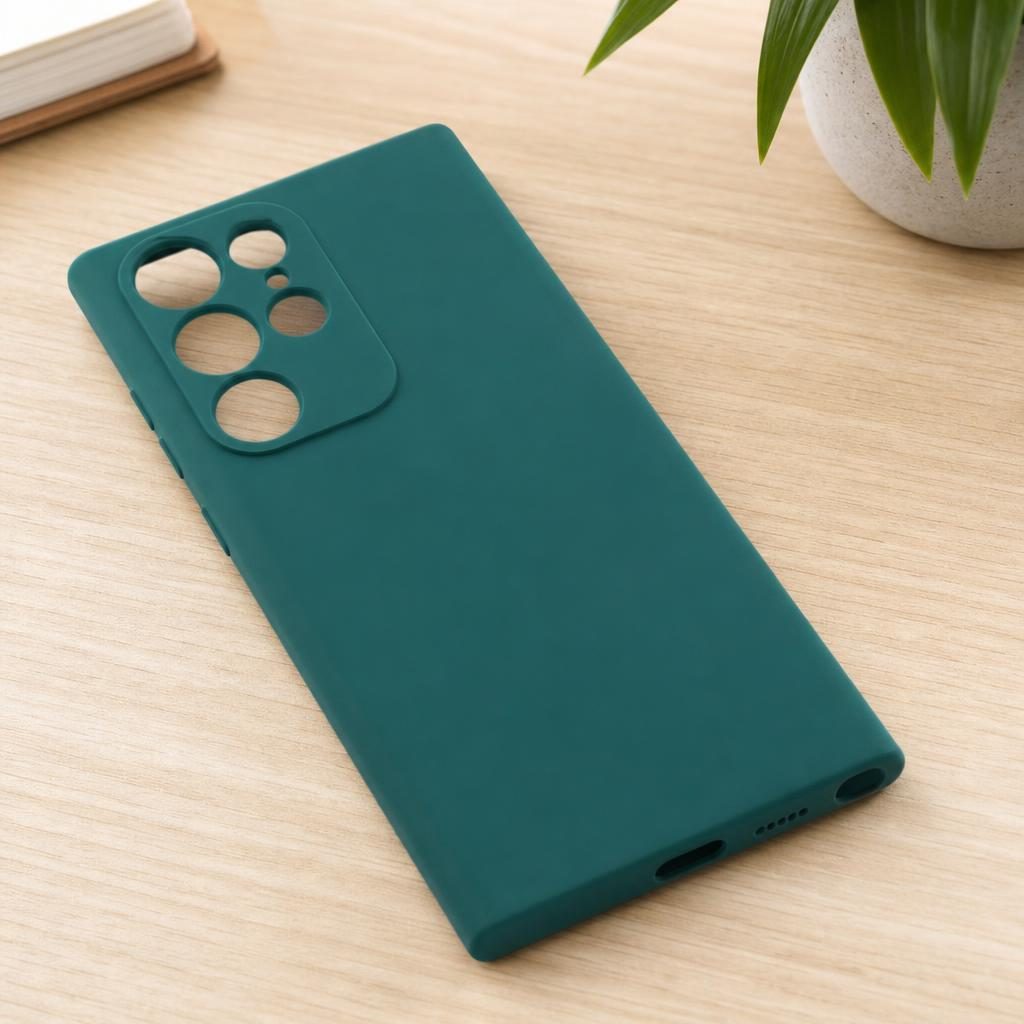 Husă Samsung Galaxy S22 Ultra, silicon, verde închis