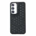 Husă Samsung Galaxy S23, antișoc, cu model 3D și inel la cameră, negru
