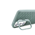 Husă Samsung Galaxy S23, antișoc, cu model 3D și inel la cameră, verde