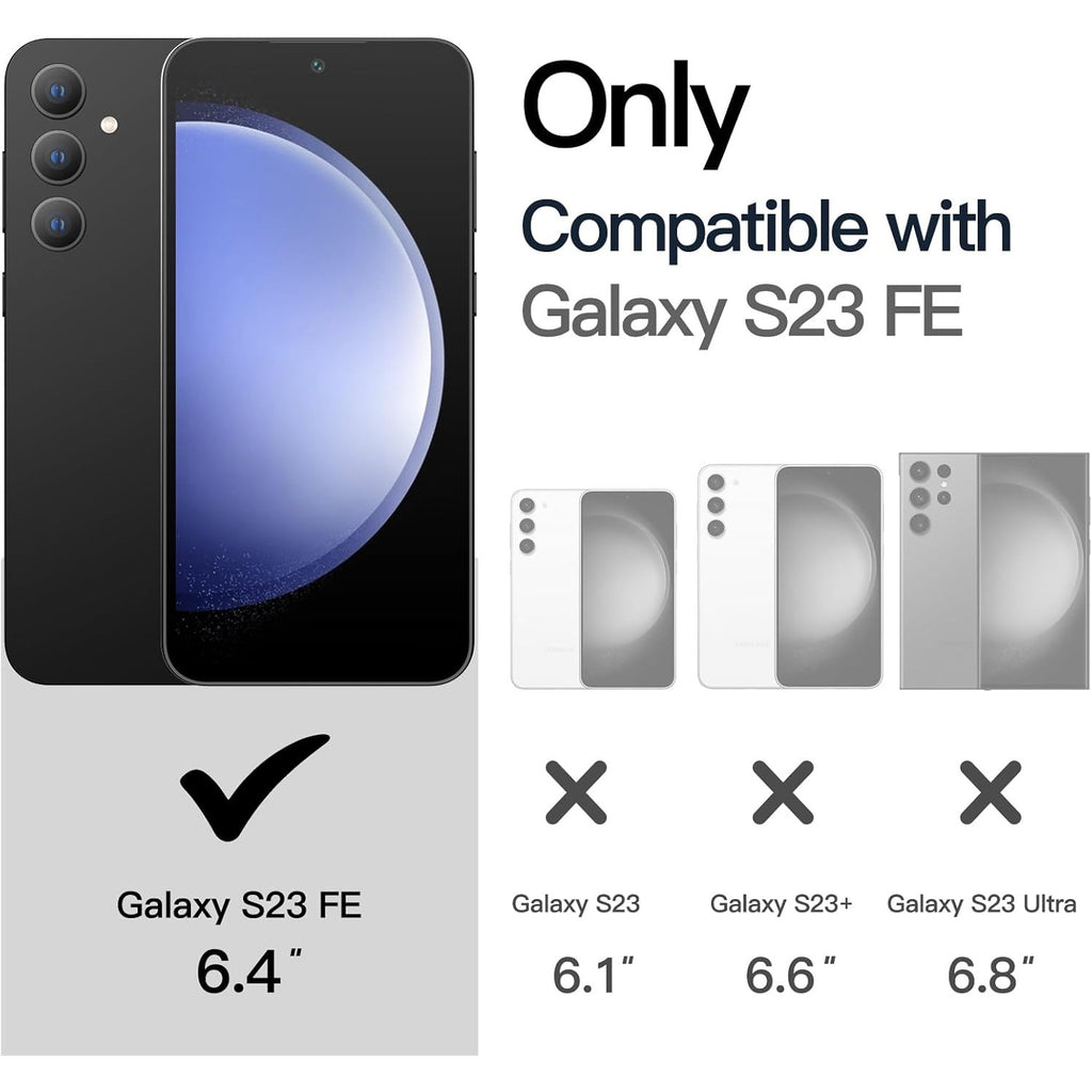 Husă Samsung Galaxy S23 FE, mată, negru