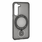 Husă Samsung Galaxy S23, magnetică MagSafe, mată, cu inel magnetic rotativ, negru