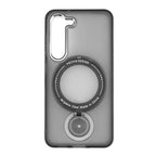 Husă Samsung Galaxy S23, magnetică MagSafe, mată, cu inel magnetic rotativ, negru
