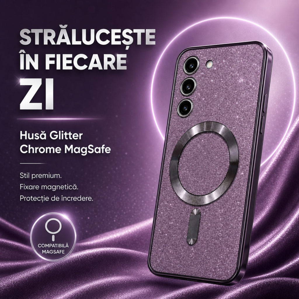 Husă Samsung Galaxy S23, magnetică MagSafe, mov