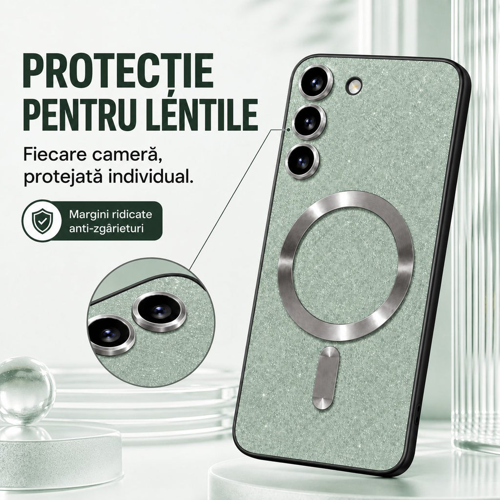 Husă Samsung Galaxy S23, magnetică MagSafe, verde