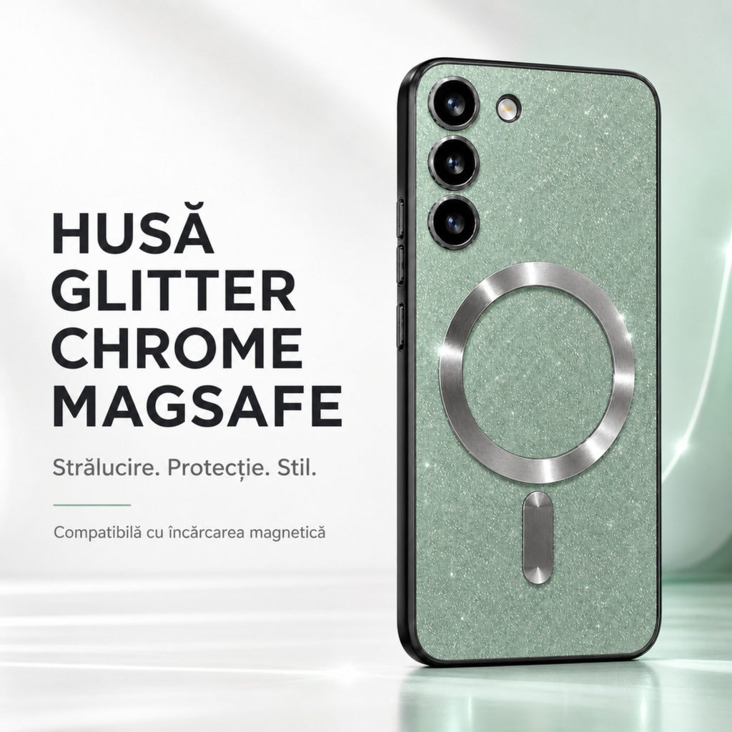 Husă Samsung Galaxy S23, magnetică MagSafe, verde