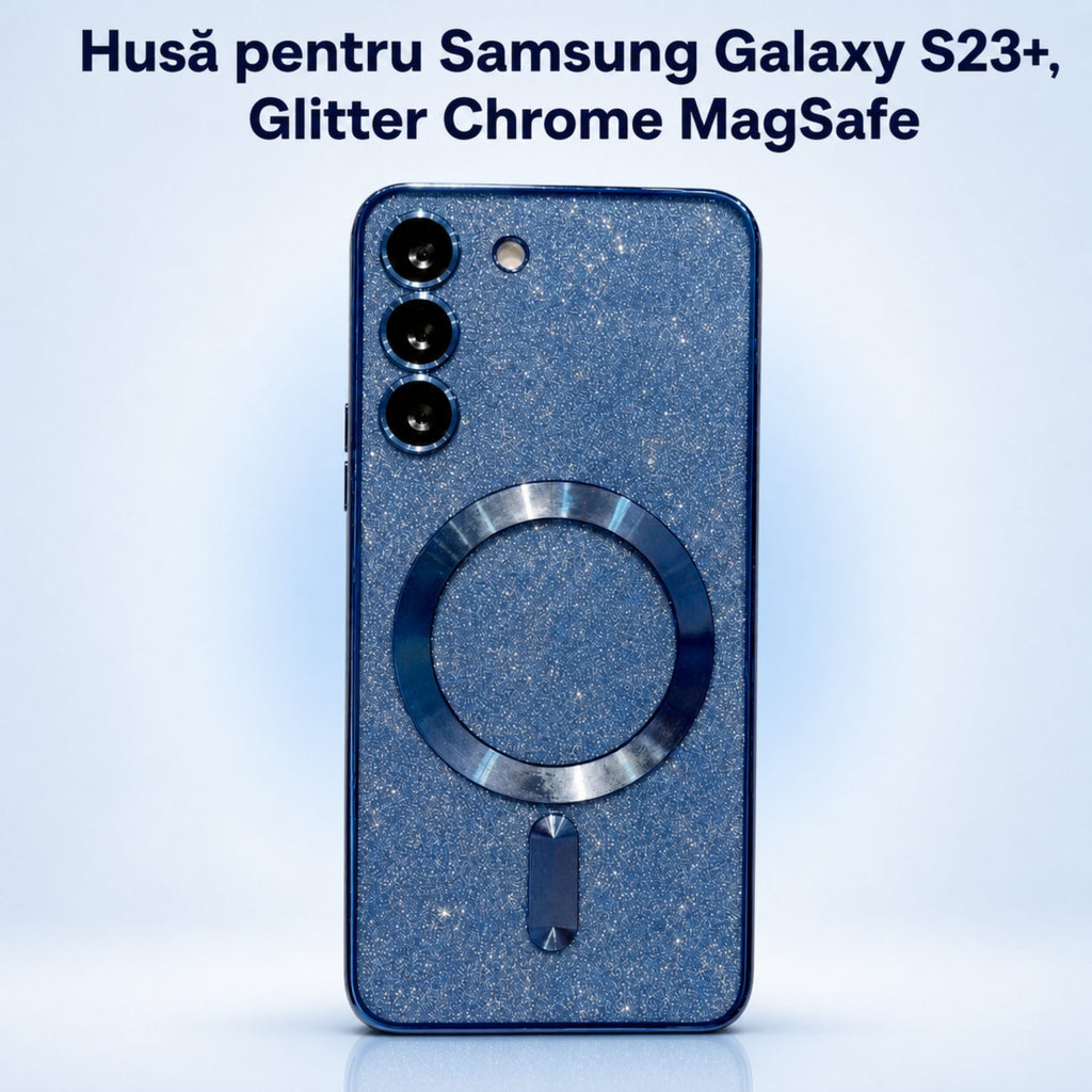 Husă Samsung Galaxy S23 Plus, magnetică MagSafe, albastru marin