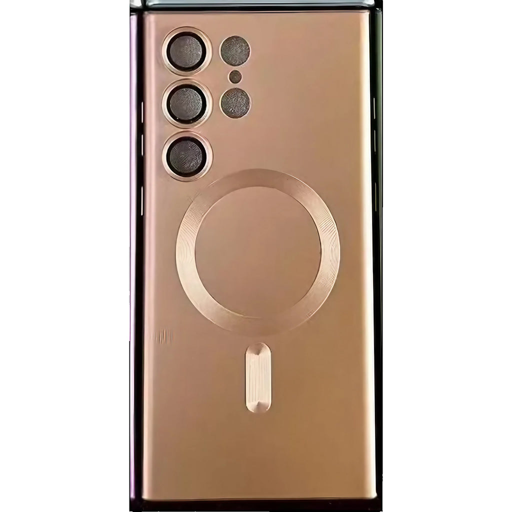Husă Samsung Galaxy S23 Plus, magnetică MagSafe, mată, roz-auriu
