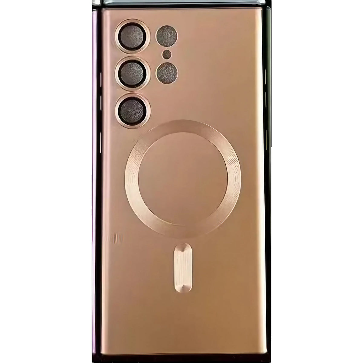 Husă Samsung Galaxy S23 Plus, magnetică MagSafe, mată, roz-auriu