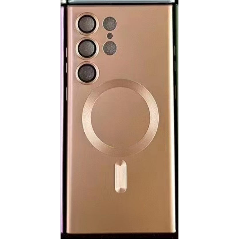 Husă Samsung Galaxy S23 Plus, magnetică MagSafe, mată, roz-auriu