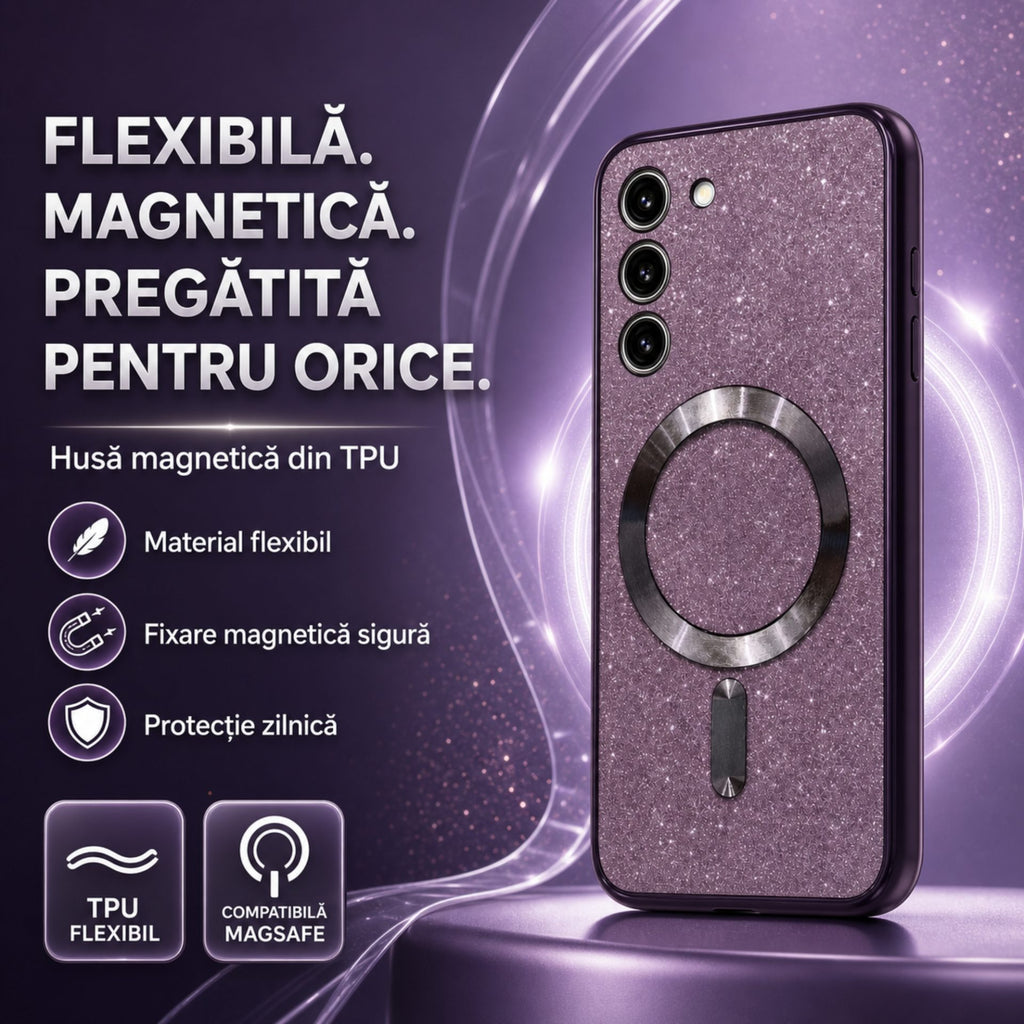 Husă Samsung Galaxy S23 Plus, magnetică MagSafe, mov