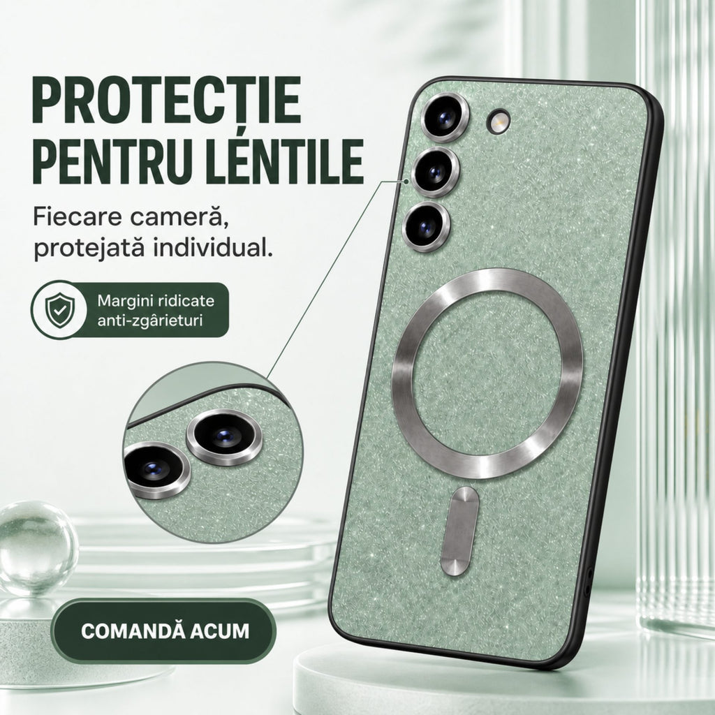 Husă Samsung Galaxy S23 Plus, magnetică MagSafe, verde