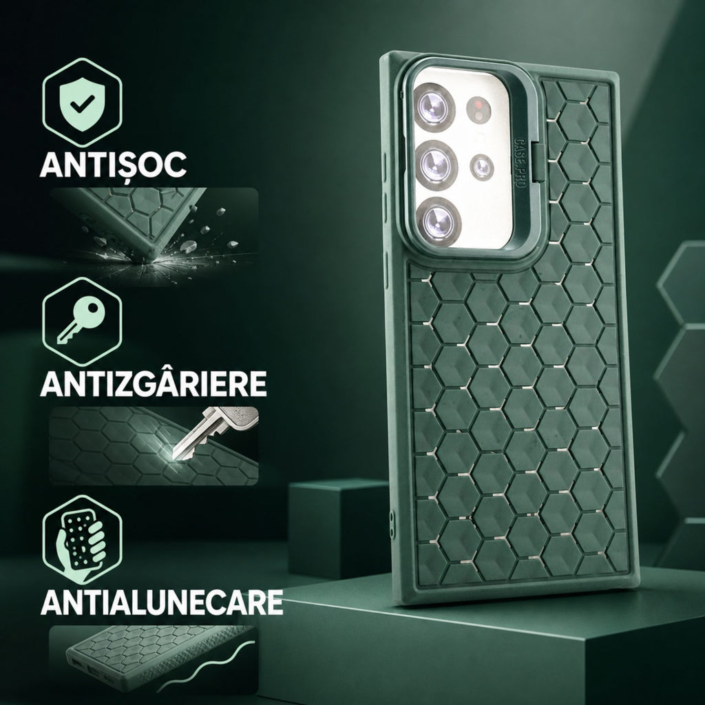 Husă Samsung Galaxy S23 Ultra, antișoc, verde