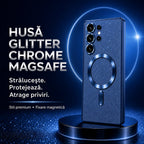 Husă Samsung Galaxy S23 Ultra, magnetică MagSafe, albastru marin