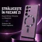 Husă Samsung Galaxy S23 Ultra, magnetică MagSafe, mov