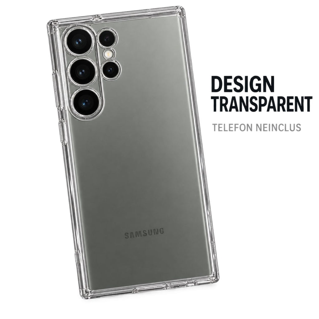 Husă Samsung Galaxy S23 Ultra, transparentă, din PC și TPU, transparent