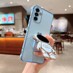 Husă Samsung Galaxy S24 Plus, antișoc, cu suport în formă de astronaut, verde