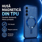 Husă Samsung Galaxy S24 Plus, magnetică MagSafe, albastru marin