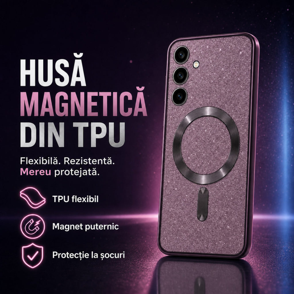 Husă Samsung Galaxy S24 Plus, magnetică MagSafe, mov