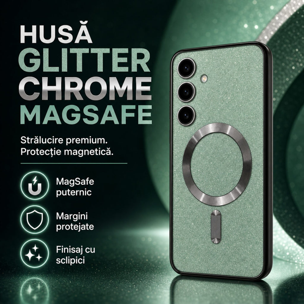 Husă Samsung Galaxy S24 Plus, magnetică MagSafe, verde