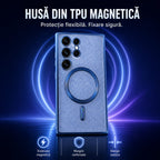 Husă Samsung Galaxy S24 Ultra, magnetică MagSafe, albastru marin