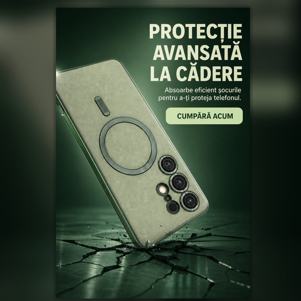 Husă Samsung Galaxy S24 Ultra, magnetică MagSafe, verde