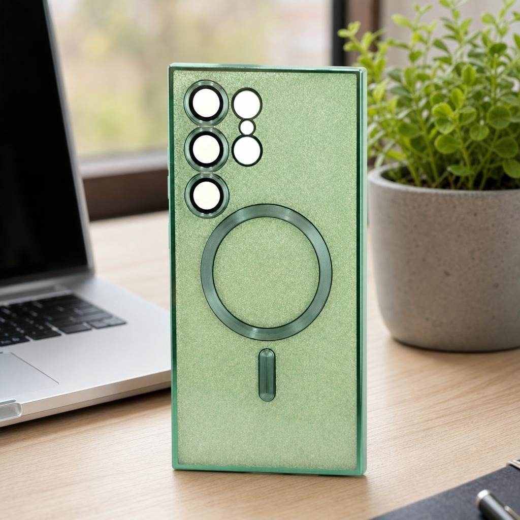 Husă Samsung Galaxy S24 Ultra, magnetică MagSafe, verde