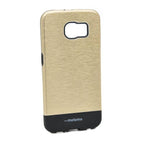 Husă Samsung Galaxy S6 Edge, cu aspect metalic, auriu