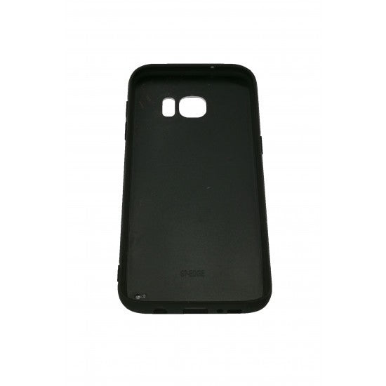 Husă Samsung Galaxy S7 Edge, cu spate din sticlă în degrade, albastru