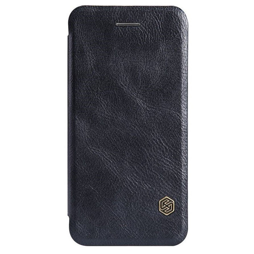 Husă Samsung Galaxy S7, tip carte, cu capac lucios, negru