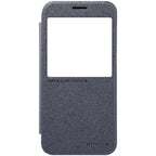 Husă Samsung Galaxy S7, tip carte, cu capac lucios, negru