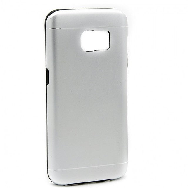 Husă Samsung Galaxy S8, cu aspect metalic, argintiu