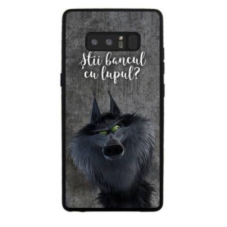 Husă Samsung Galaxy S8, cu imprimeu și mesaj, mesaj lup