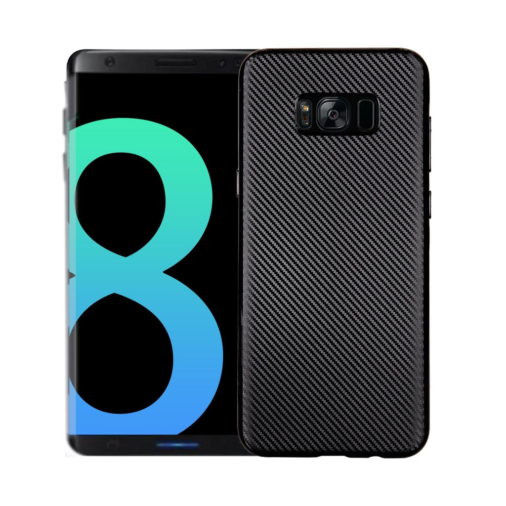 Husă Samsung Galaxy S8, model carbon, negru