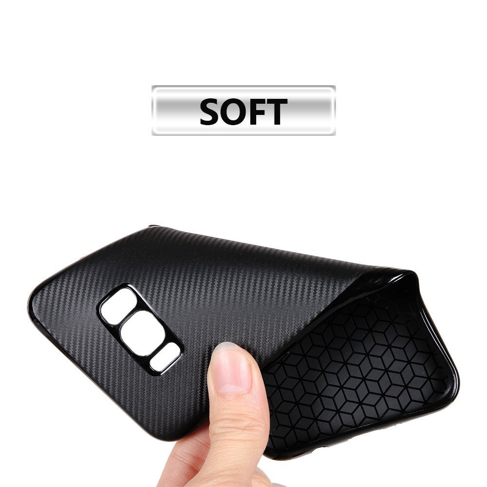 Husă Samsung Galaxy S8, model carbon, negru