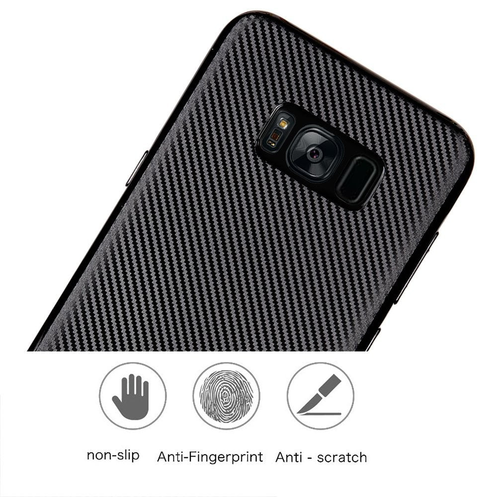 Husă Samsung Galaxy S8, model carbon, negru