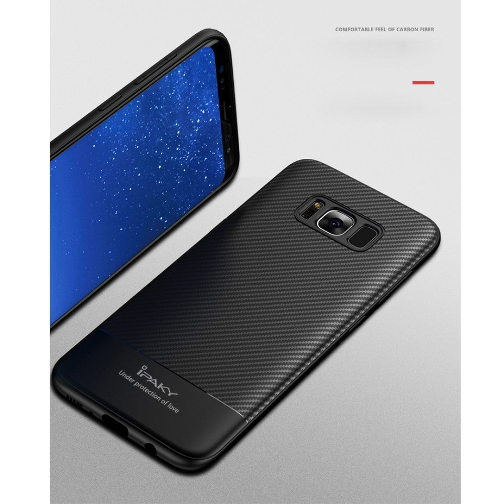 Husă Samsung Galaxy S8, model carbon, subțire, negru