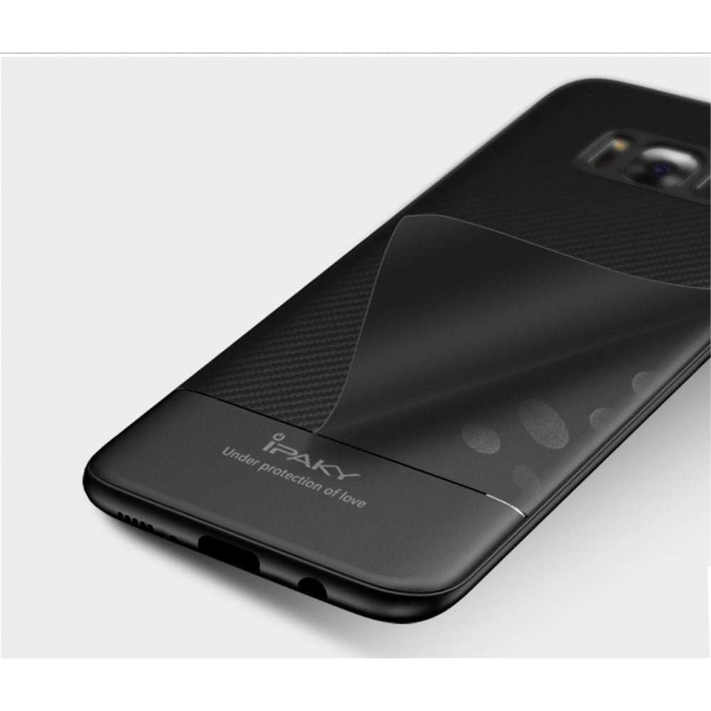 Husă Samsung Galaxy S8, model carbon, subțire, negru