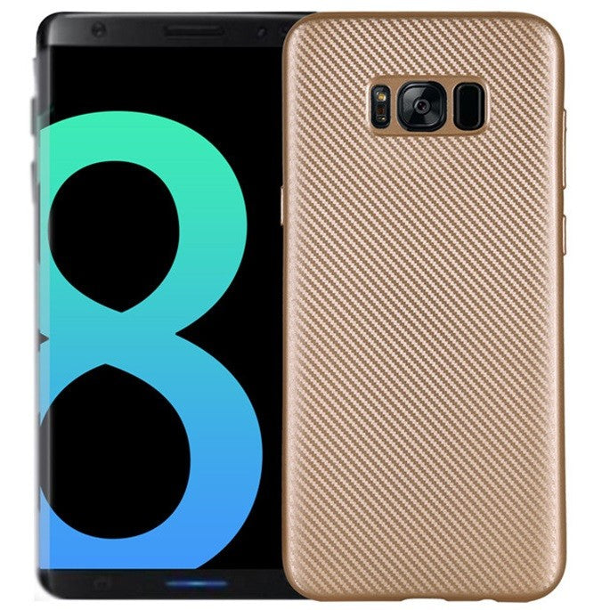 Husă Samsung Galaxy S8 Plus, model carbon, auriu