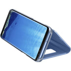 Husă Samsung Galaxy S8 Plus, tip carte cu oglindă, albastru