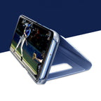 Husă Samsung Galaxy S8 Plus, tip carte cu oglindă, albastru