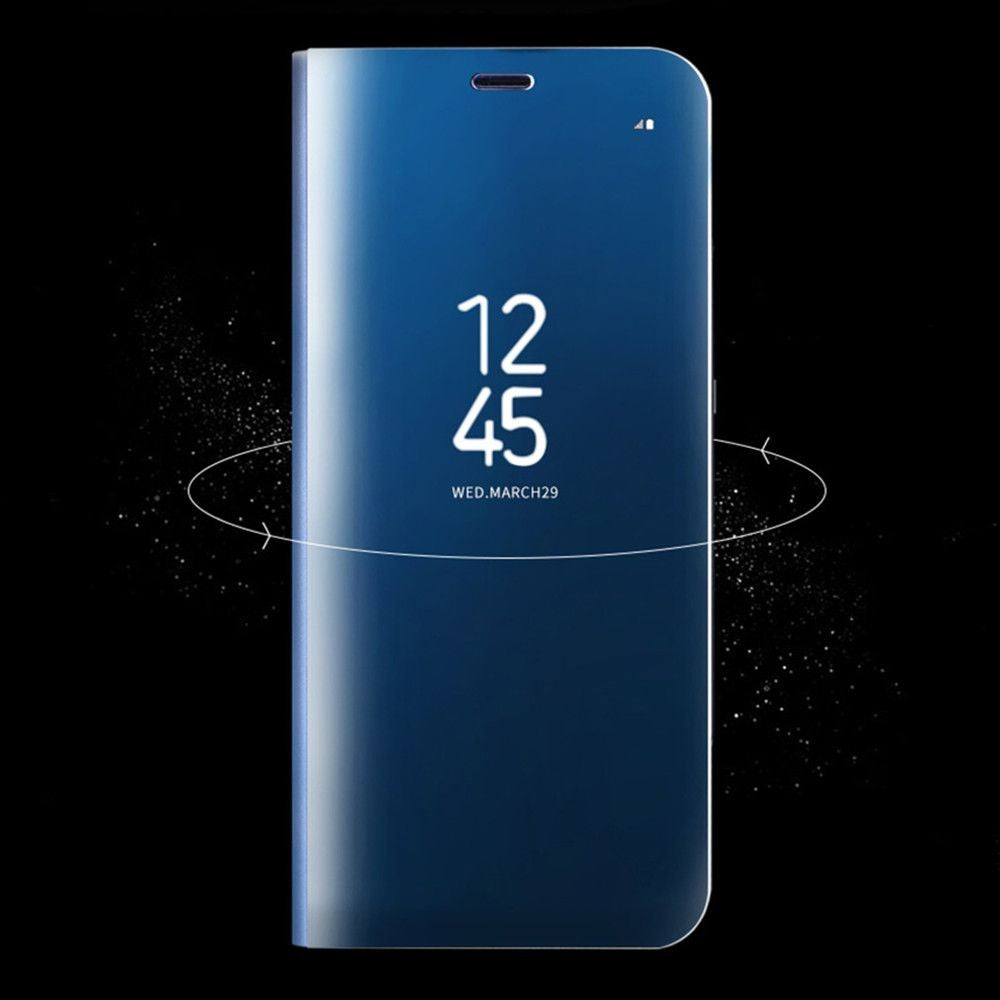 Husă Samsung Galaxy S8 Plus, tip carte cu oglindă, albastru