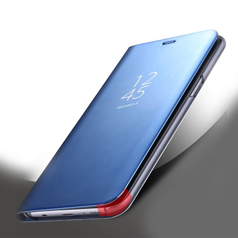 Husă Samsung Galaxy S8 Plus, tip carte cu oglindă, albastru