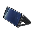 Husă Samsung Galaxy S8 Plus, tip carte cu oglindă, negru